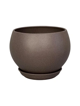 Керамический горшок для цветов Bowl Maxi крошка 4,1 л шоколад (Г02008)