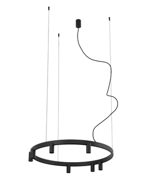 Люстра Nowodvorski 12285 Fourty Round GU10 R35+LED 7+6x10W+9W 3000K 710Lm IP20 черная
