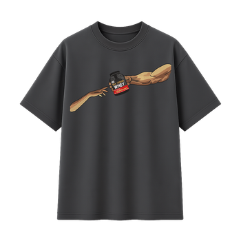 Футболка унісекс графіт S-L розмір Hand Protein