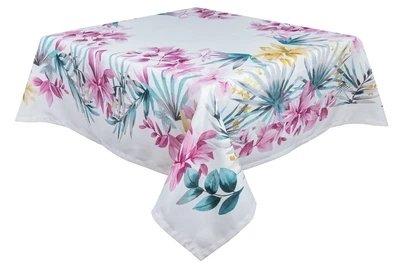 Скатерть водоотталкивающая MANTEL BOTANIA 145x200 см 75% хлопок, цветочный ассортимент