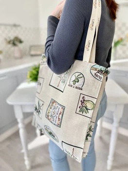 Сумка гобеленовая Limaso EDEN057-SM 34x35 см Бежевый 75% полиэстер, 22% хлопок, 3% акрил