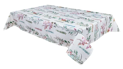 Скатерть водоотталкивающая MANTEL470 134x180 см 75% хлопок, 25% полиэстер Цветочный