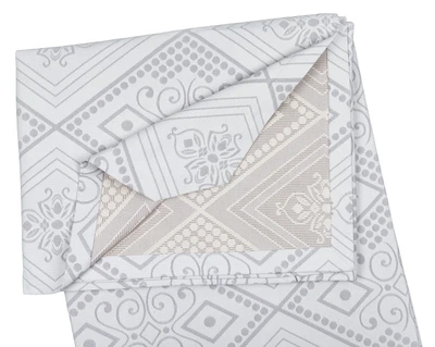 Покрывало двуспальное LUX002-C001-240 270x240 см микрофибра серое двустороннее