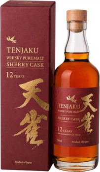 Віскі Tenjaku Pure Malt Sherry Cask 12 років витримки 0.7 л 43% в подарунковій упаковці (4571651070729)