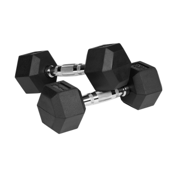Гумовані гантелі HEX Rebel 2x4 кг
