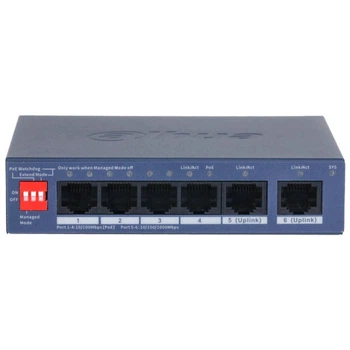 Коммутатор 6 портов управляемый Dahua DH-CS4006-4ET2GT-36 PoE