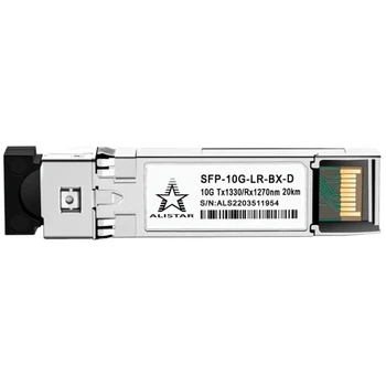 Модуль ALISTAR SFP-10G-LR-BX-D SFP+ 10G BASE-BX 1SM WDM LC 20KM TX1330/RX1270nm DOM