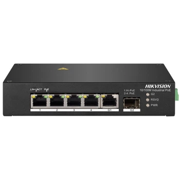 Коммутатор 4 порта неуправляемый Hikvision DS-3T0306HP без БП