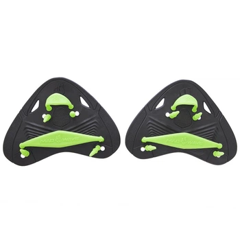 Лопатки на пальцы для плавания MD FINGER PADDLES M074604001W Размер15x15,5см Черный