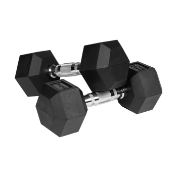 Гантелі Rebel HEX 2x8 кг чавунні з гумовим покриттям