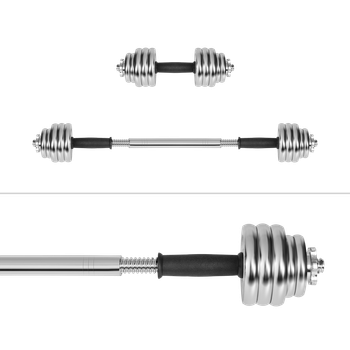 Регульовані чавунні гантелі Rebel RBA-2326-15 зі штангою