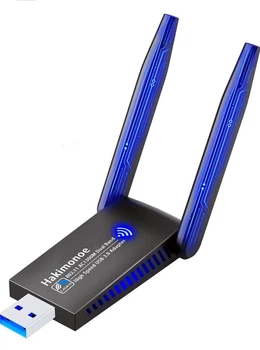 Wi-Fi адаптер USB 3.0 6B17 AC1300 с двумя антеннами, 2.4/5 ГГц, до 1300 Мбит/с для ПК и ноутбука