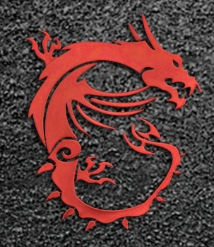 Наклейка MSI Dragon red Metal 4.5x3.7cm