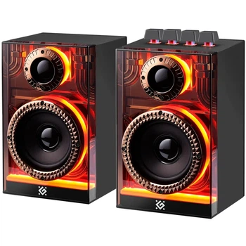 Компьютерные колонки Defender Futuro 2.0 20 Вт Bluetooth USB TF AUX LED (77ABAD7467E3)