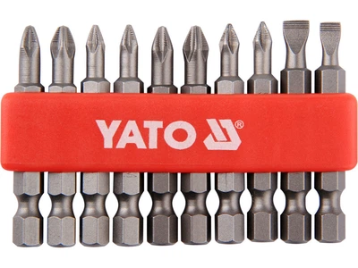 Набір біт YATO SL5 SL6 PH1 PH2 PZ1 PZ2 довжина 50 мм 10 шт YT-0483