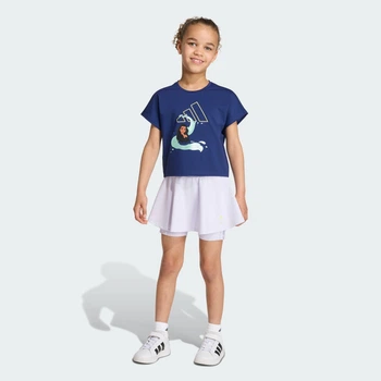 Детский комплект: футболка и юбка ADIDAS DISNEY SPORT adidas KG6108 (104) синий (4069996786394)