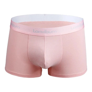 Чоловічі труси боксерки Lanvibum 04-3006 L колір рожевий