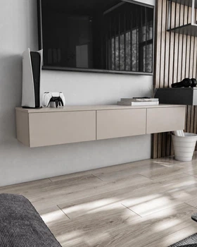 Тумба под телевизор TV с скрытыми ручками T221 Moreli 1500×242×360 Кашемир