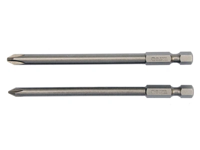 Набор бит YATO Phillips PH1 PH2 x 100 мм 1/4" 2 шт YT-0488
