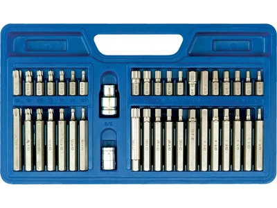 Набір біт VOREL HEX TORX SPLINE квадрат 1/2" і 3/8" Cr-V 40 шт 66410