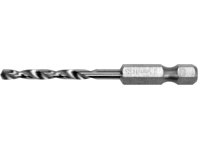 Сверло по металлу YATO HSS6542, 3.5мм, HEX-1/4", длина 70/38мм, для нержавеющей конструкционной и легированной стали(DW) YT-44865