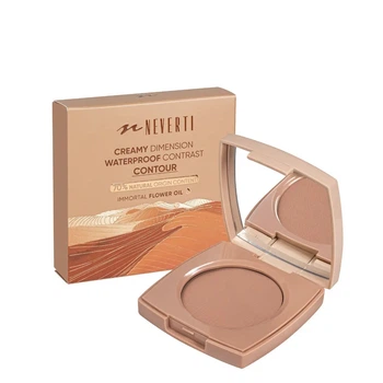 Контурінг для обличчя водостійкий Creamy Dimension Waterproof Contrast Contour Neverti NP204 №001 Трюфельний,