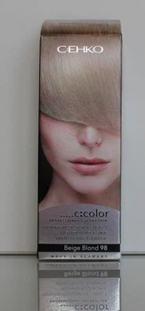 Фарба для волосся C:EHKO C:COLOR 98 Бежевий блондин, стійка крем-фарба, 100 мл