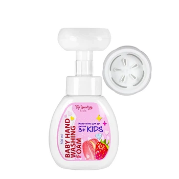 Мило-пінка для рук дитяче TopBeauty Kids Полуничний Макарон 3+ з фігурним дозатором, 300 мл