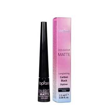 Підводка для очей стійка Carbon Black Longlasting Matte Topface PT405 Чорна, 2,5 мл