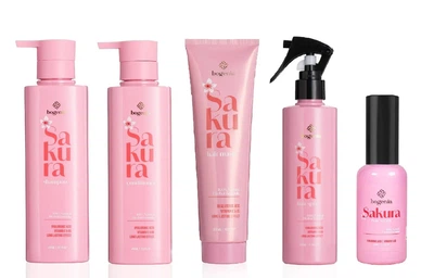 Сыворотка Bogenia Sakura BG434 No005 с экстрактом сакуры, гиалуроновой кислотой и витаминами для увлажнения восстановления и блеск
