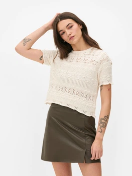 Топ Primark молочний FWALG952 M