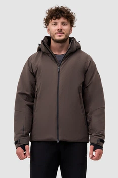 Куртка AVECS гірськолижна коричнева для чоловіків з технологією Snow Proof 70556/42 XL