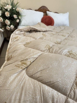 Одеяло зимове полуторне Purewool 145х210 см на овчині стьобана тепла