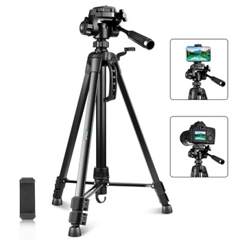 Алюмінієвий штатив Puluz PU3096B 55-139 см трипод з 3D-головою для смартфона та камери