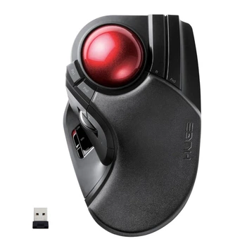 Беспроводной трекбол ELECOM HUGE M-HT1DRBK USB 2.4 ГГц с оптическим сенсором