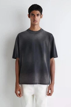 Футболка чоловіча COS oversized faded mock-neck t-shirt 1228152001 M Чорний