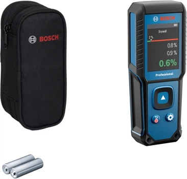 Бесконтактный влагомер Bosch Professional GMM 1-15, 2хLR6 1.5 В (AA), чехол (0601078200)