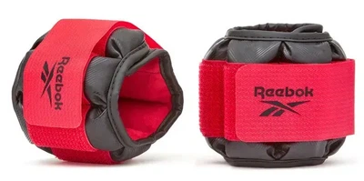 Обважнювачі зап'ястя Reebok Flexlock Wrist Weights 1.5 кг, чорно-червоний