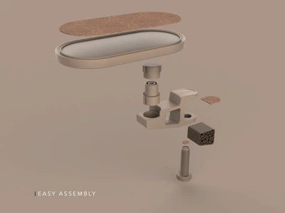 Эргономичный Подлокотник Для Рабочего Стола Ergonomic Armrest For Office Desk 26 См 3Д Печать