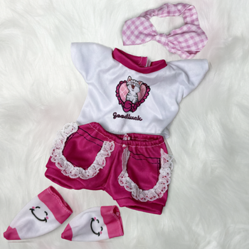 Костюм для Ляльок і Пупсів 26–40 см Paola Reina Antonio Juan Baby Born Reborn – Стильний Комплект Одягу з Шортами, Пов’язкою на Голову та Шкарпетками