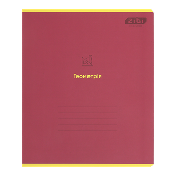 Зошит предметний ZiBi Monochrome 36 аркушів клітинка Геометрія (ZB.1733-13)