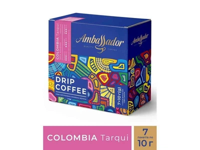 Кава в дріпах AMBASSADOR 10г*7шт Colombia