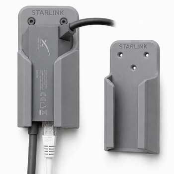 Настінний тримач для Ethernet-адаптера Starlink Gen 2 кронштейн для Starlink Ethernet Adapter аксесуари Starlink Сірий