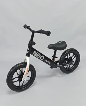 Дитячий біговел велобіг Corso Neo сталева рама колеса 12" EVA Чорно/Білий