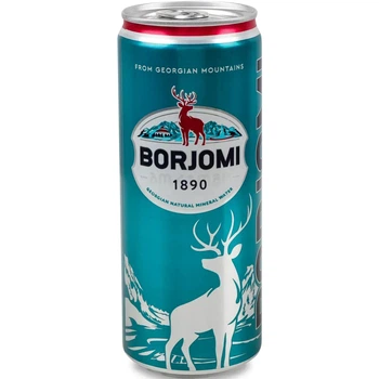 Мінеральна вода Borjomi лікувально-столова сильногазована 0.33 л (4860019001810)