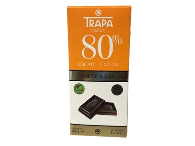 Темний шоколад Trapa Intenso 80% какао 175 г (8410679232077)