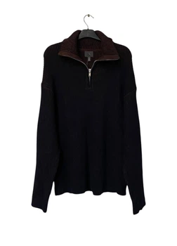 Свитер на молнии мужской H&M 271200582 S Синий (2727000095895)