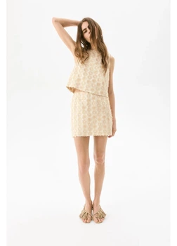 Топ жіночий H&M 271289915 M Бежевий (2727000132163)