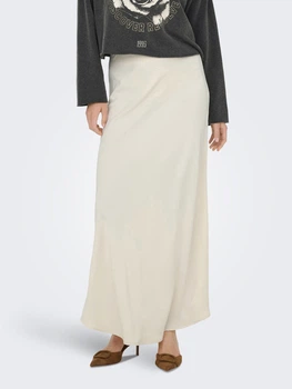Спідниця довга літня жіноча H&M 271237450_cream M Кремова (2727000133009)