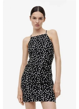 Платье короткое летнее женское H&M 271176262 40 Черное (2727000142568)